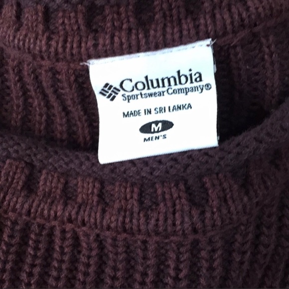 Columbia purple chunky knit crewneck sweater M - Picture 7 of 7